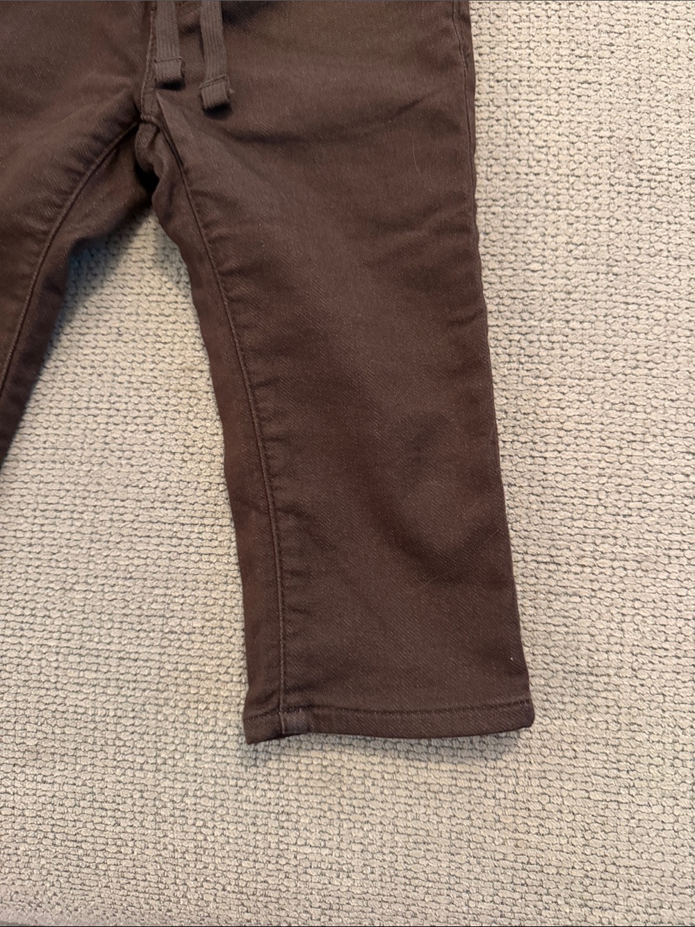 GAP Toddler Brown Pull-On Drawstring Jeans - Picture 4 of 5
